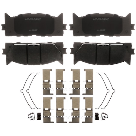 Acdelco Pad Asm, Frt Disc Brk, 14D1222Chf1 14D1222CHF1